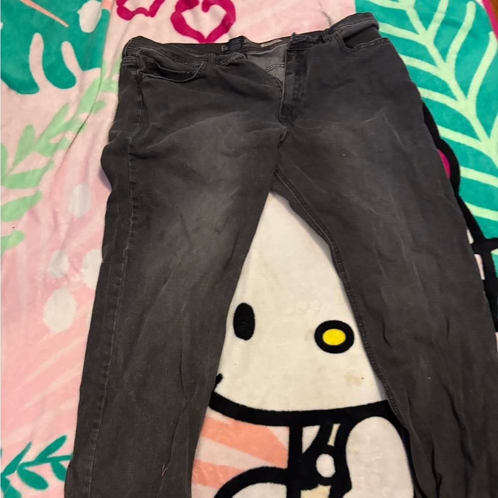 Gray Denim Jeans